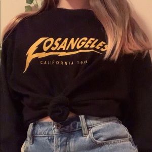 los angeles long sleeves brandy melville top